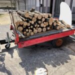 シイタケ榾木作り