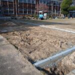 安芸高田市旧郷野小学校の駐車場作り～現場だより～